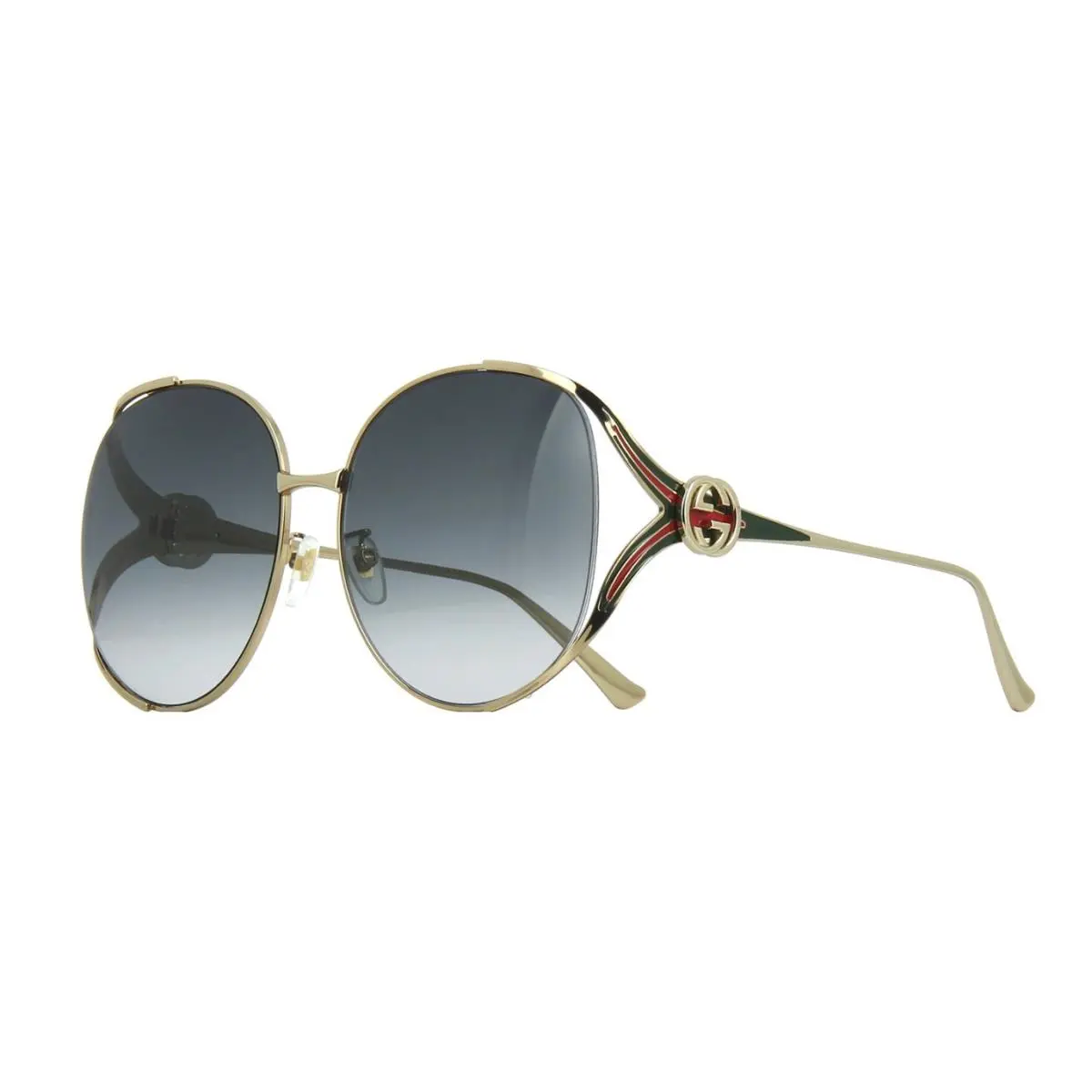 Gucci GG0225S Gold/grey Shaded 001 Sunglasses