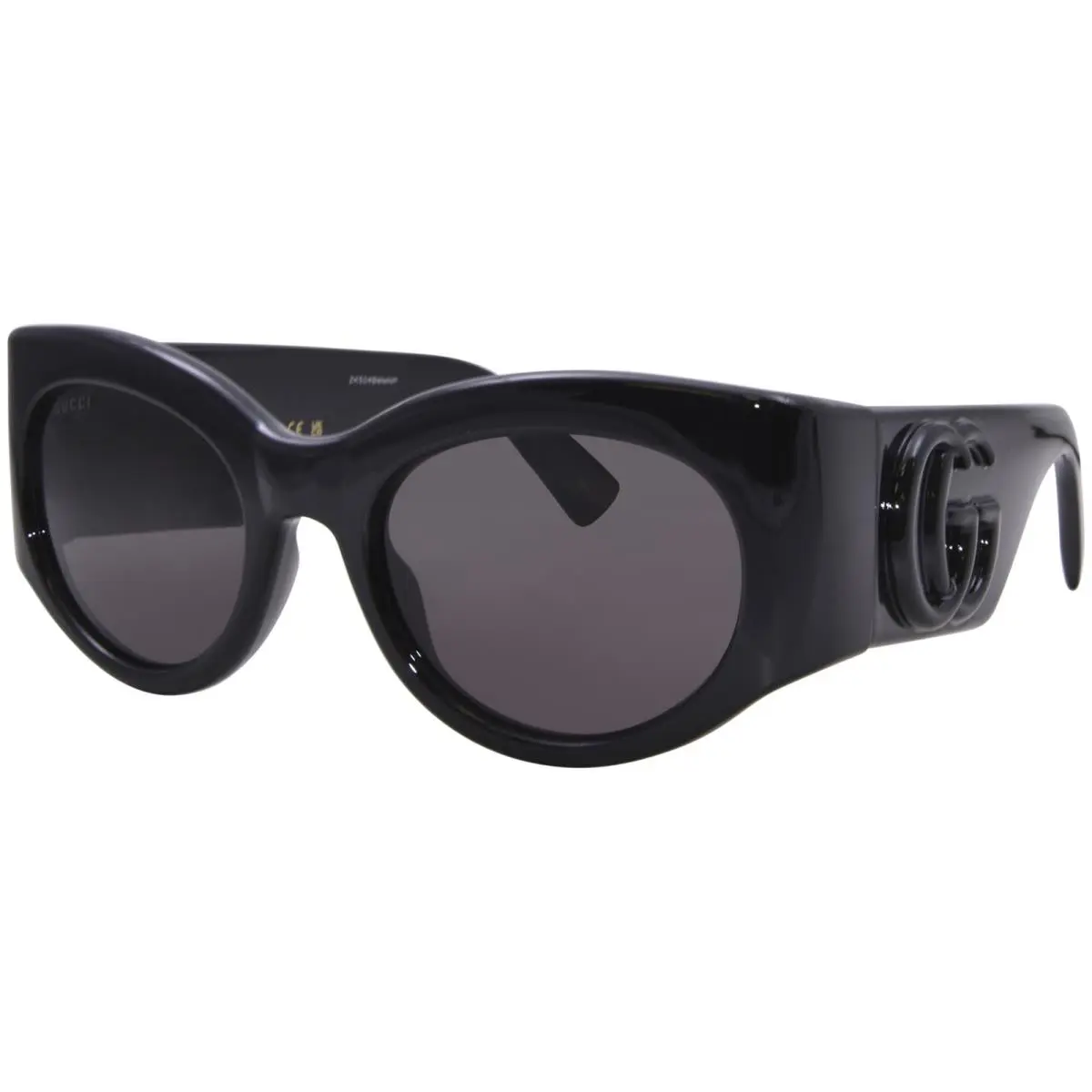 Gucci GG1544S 001 Sunglasses Women`s Black/grey Oval Shape 53-mm