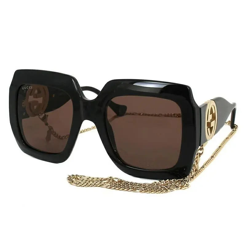 Gucci Sunglasses GG 1022 S 005 Black Brown Lens Womens 54mm
