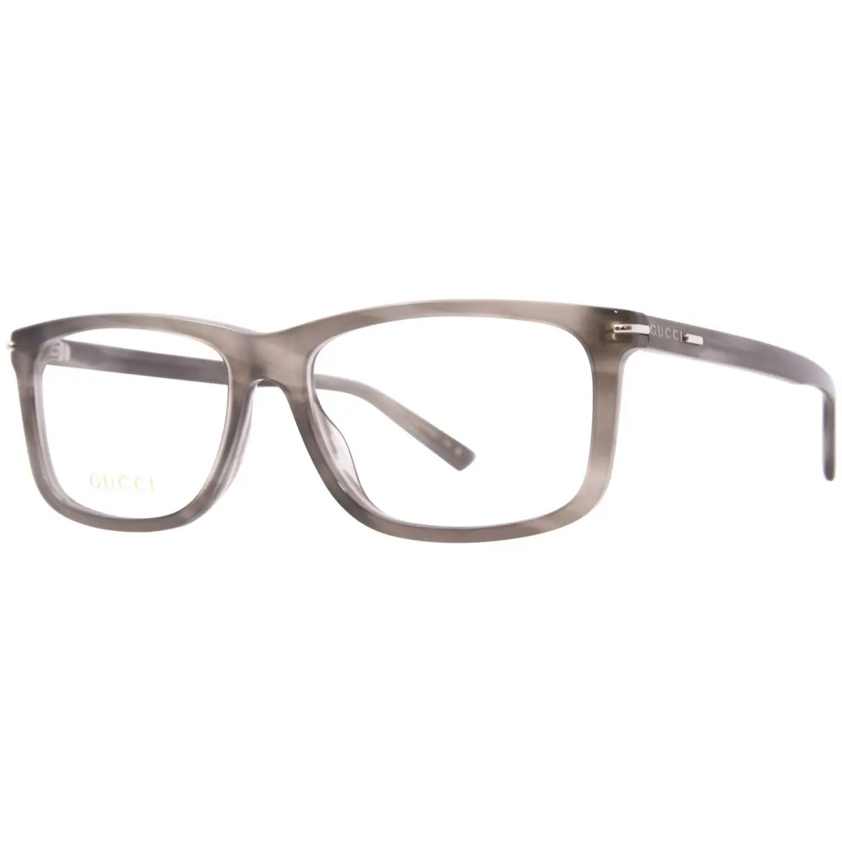 Gucci GG1447O 001 Eyeglasses Men`s Black/gold Full Rim Rectangle Shape 57mm - Frame: Black, Lens: Demo