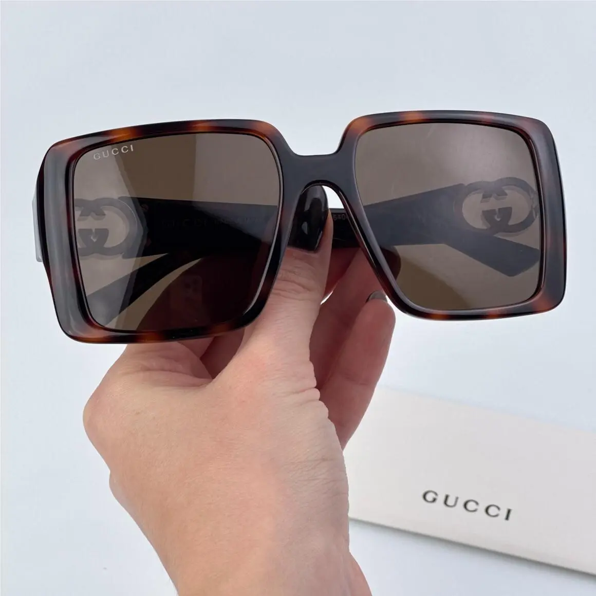 Gucci Women Sunglasses Havana Brown Square GG1692S 002 - Frame: Havana, Lens: Brown