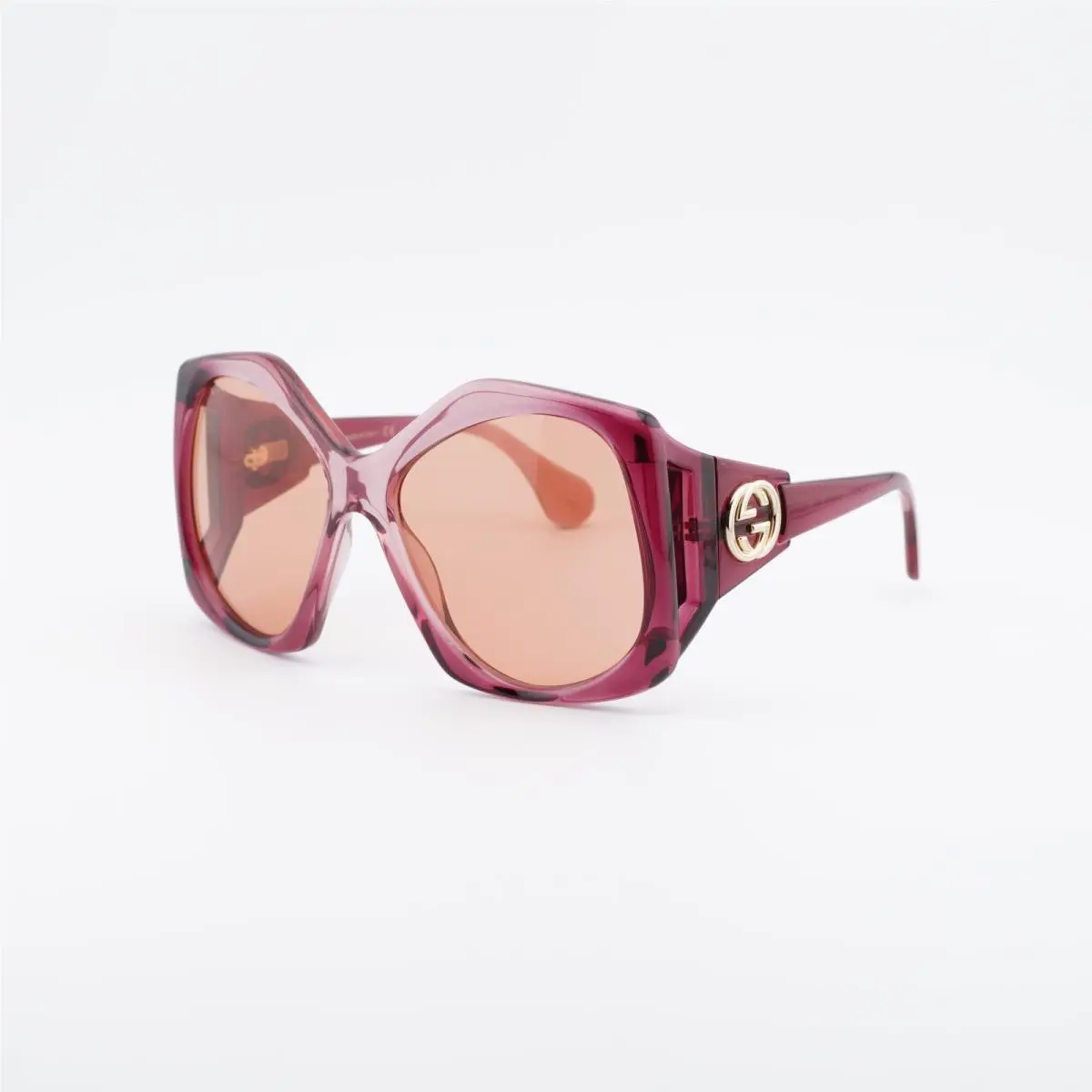 Gucci GG0875S 003 Burgundy/orange 62-16-120 Sunglasses