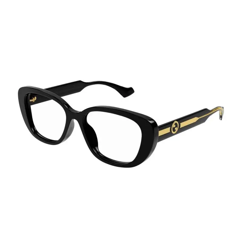 Gucci GG1559OK Eyeglasses Eye Glasses 001 Shiny Black 54mm Women