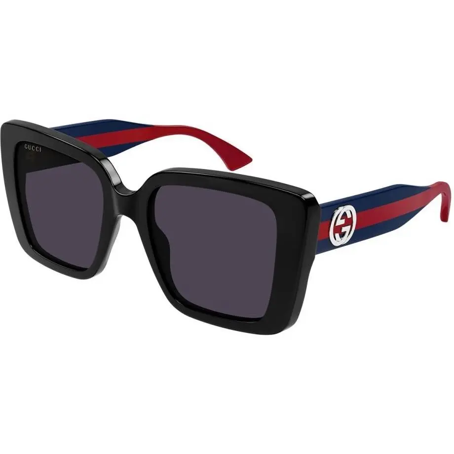 Gucci GG1861S 004 Black Blue Red Violet Grey Lens Women Sunglasses