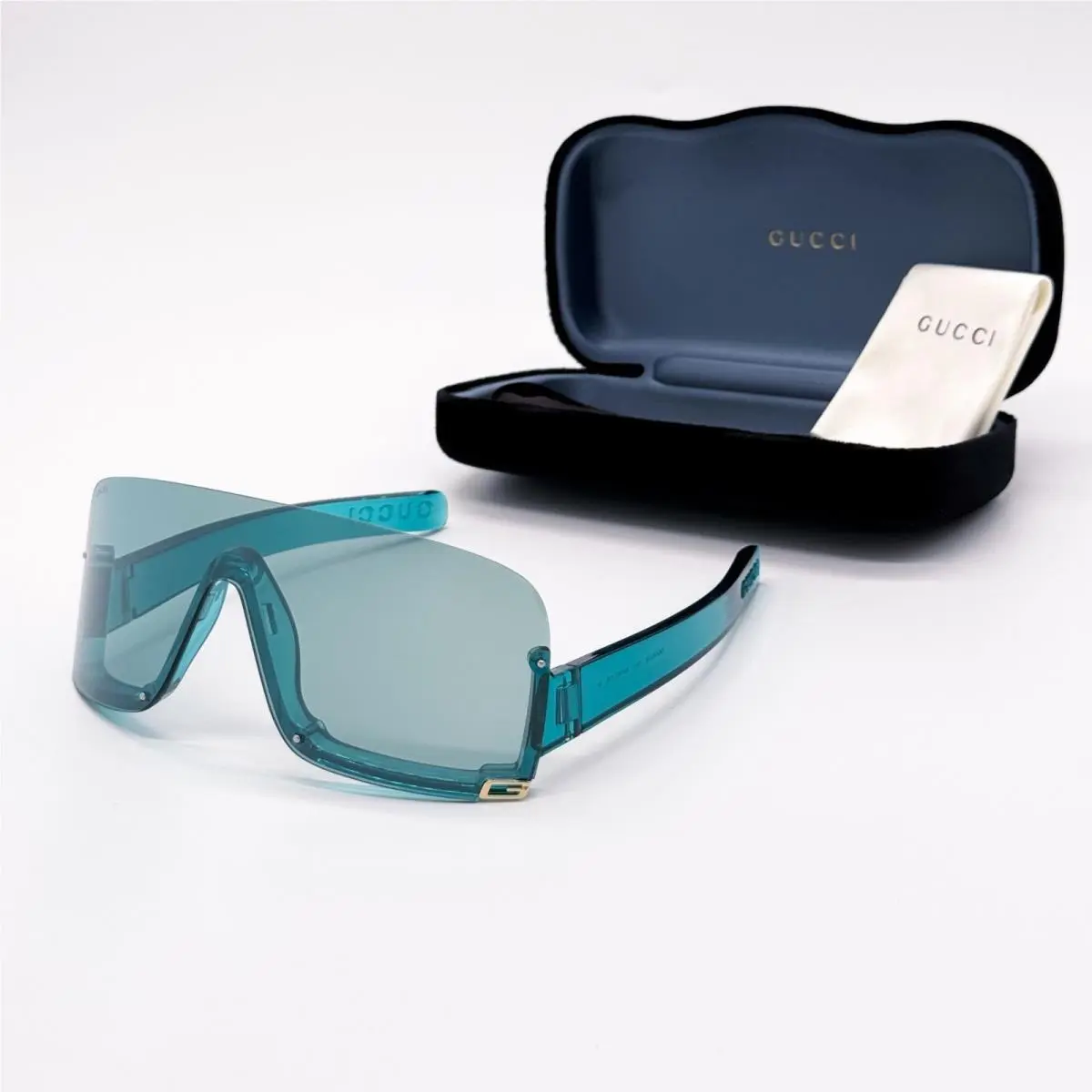 GG1637S 001 Oversized Blue Mask Sunglasses  by Gucci