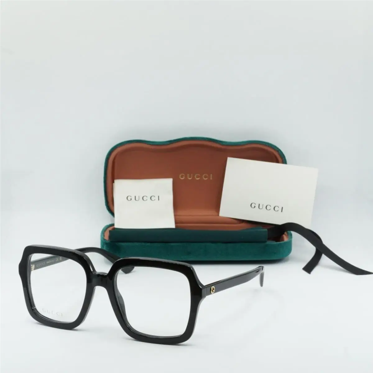 GG1318O 001 Black 55mm Eyeglasses by Gucci