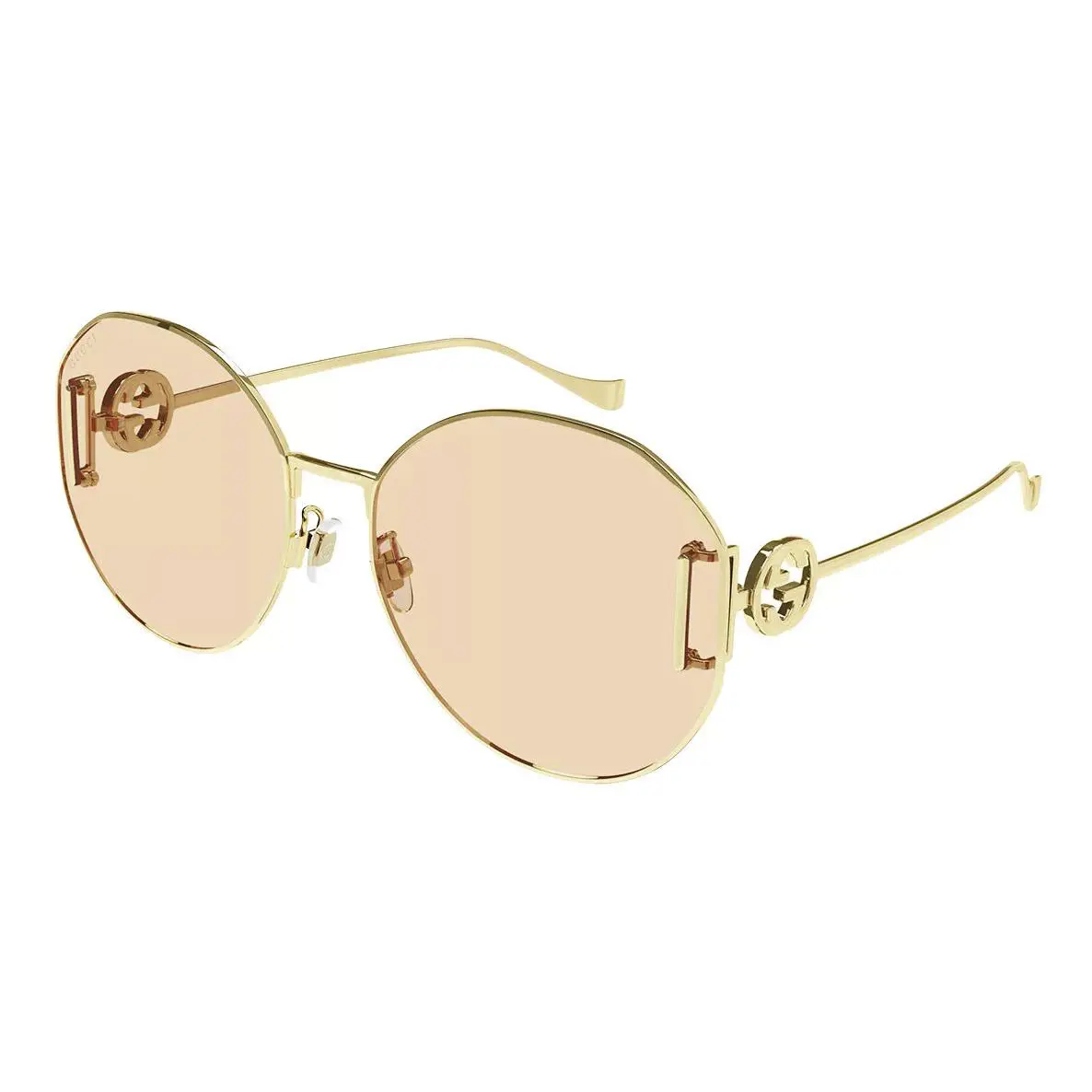 Gucci GG1206SA-004 Women`s Gold / Pink Mirrored Sunglasses