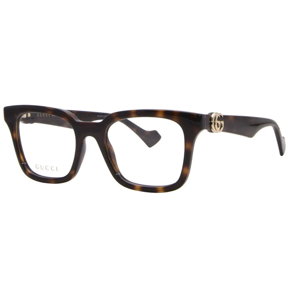 GG1728O 003 Eyeglasses Frame Women`s Blue/gold Full Rim Square Shape 51mm by Gucci