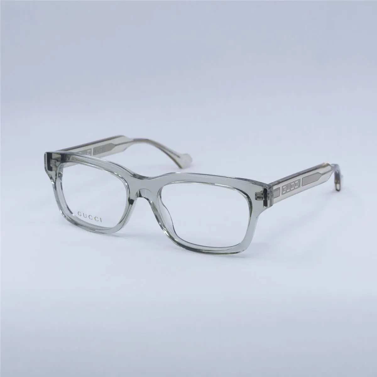 Gucci GG1731O 004 Transparent Pale Khaki Green 54mm Eyeglasses