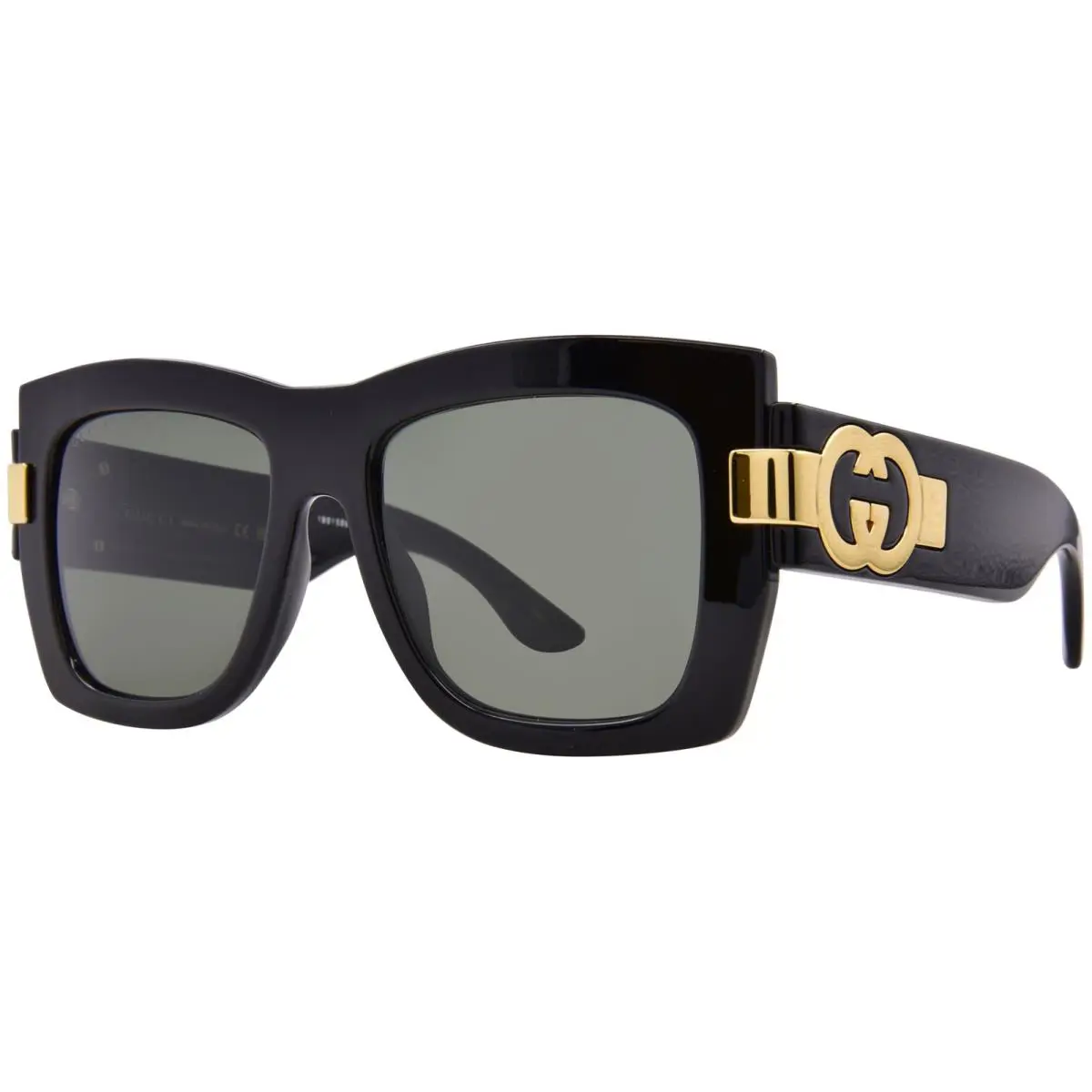 Gucci GG1688S 001 Sunglasses Women`s Black/grey Lenses Square Shape 54mm