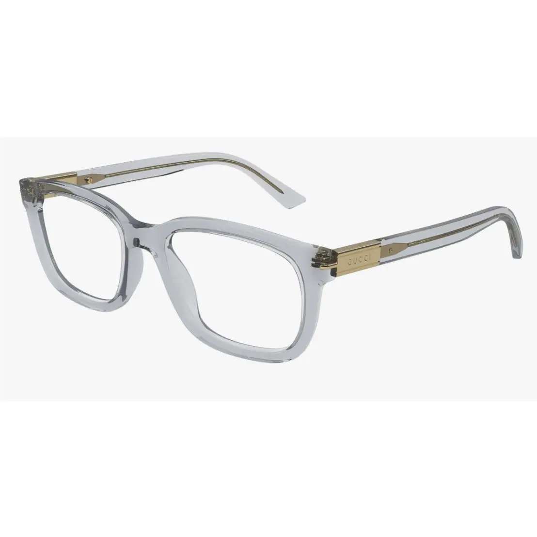 Gucci GG1776O 003 Eyeglasses Mens Grey Havana/gold Full Rim Rectangle Shape 54MM