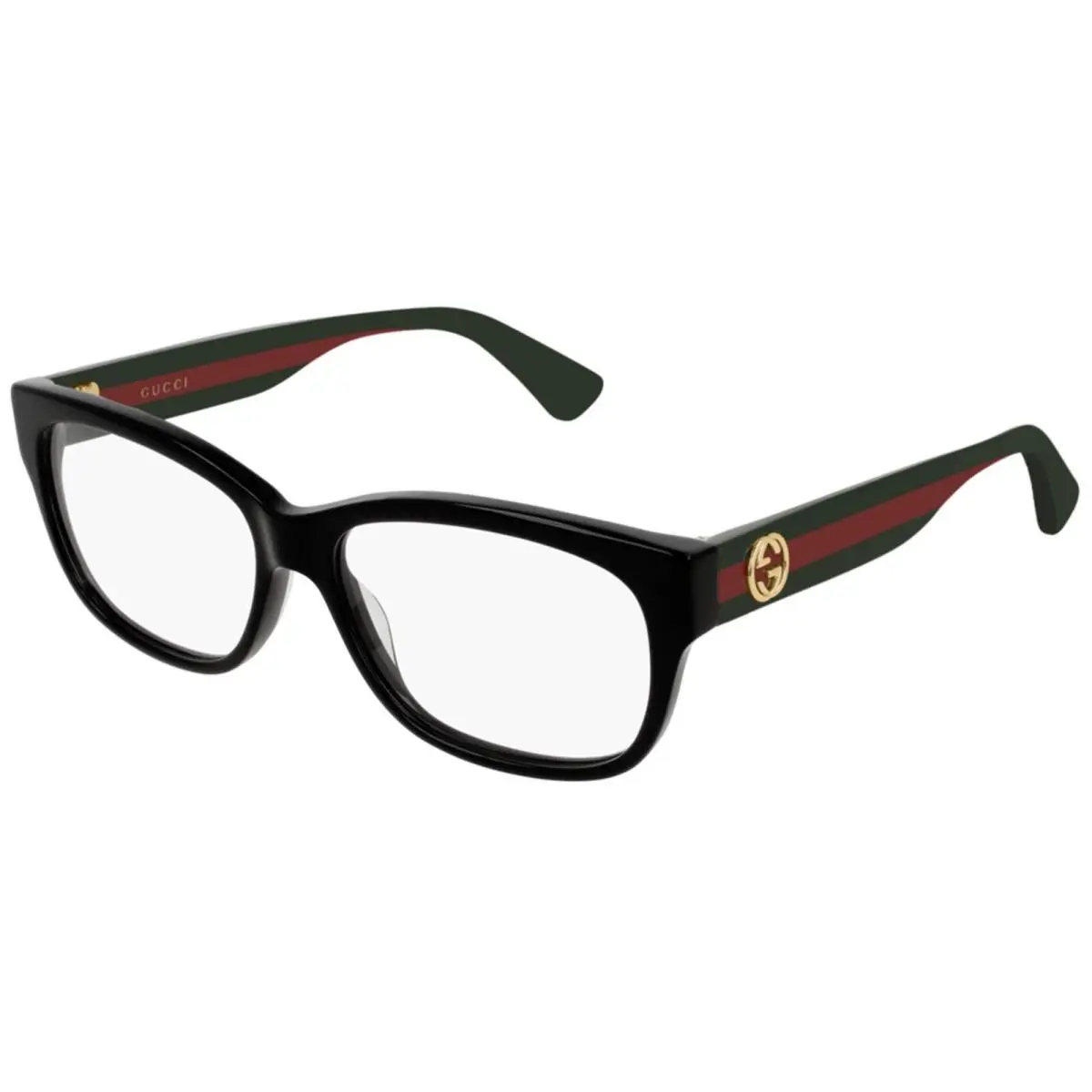 Gucci GG0278O 011 Rectangular Square Black Demo Lens 55 mm Eyeglasses