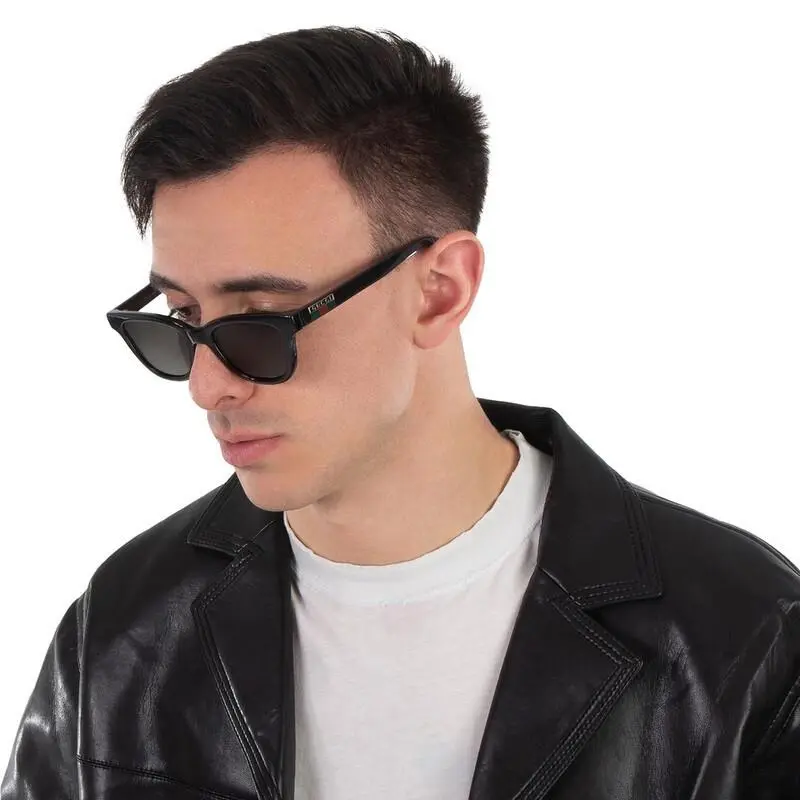 Unisex GG1116S 001 51 Black Sunglasses with Grey Lens by Gucci