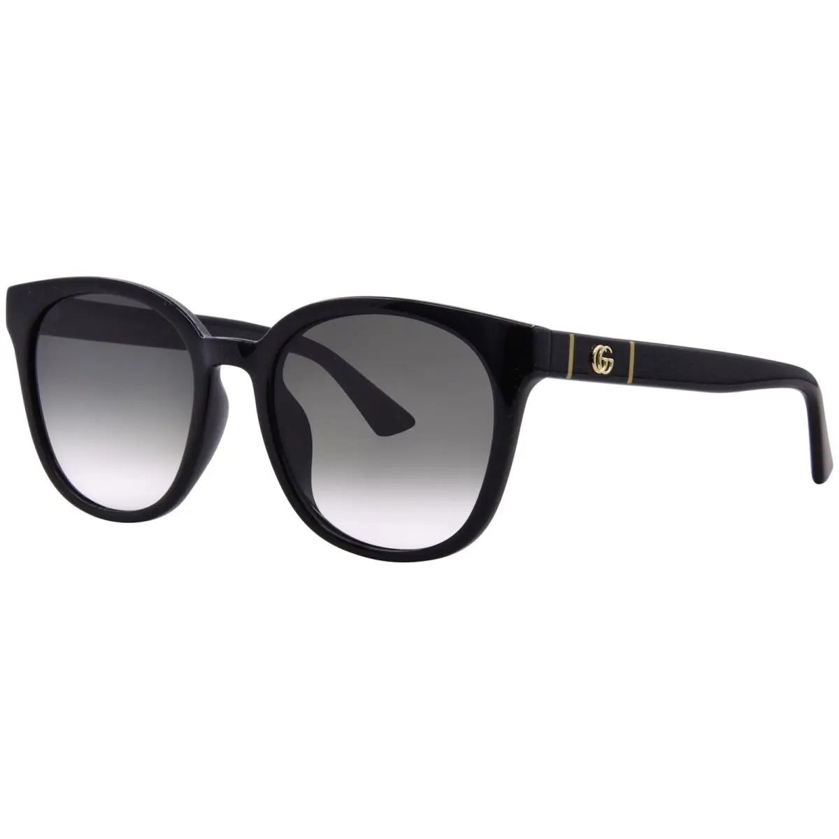 Gucci GG1122SA 001 Sunglasses Black/grey Gradient Oval Shape 56mm