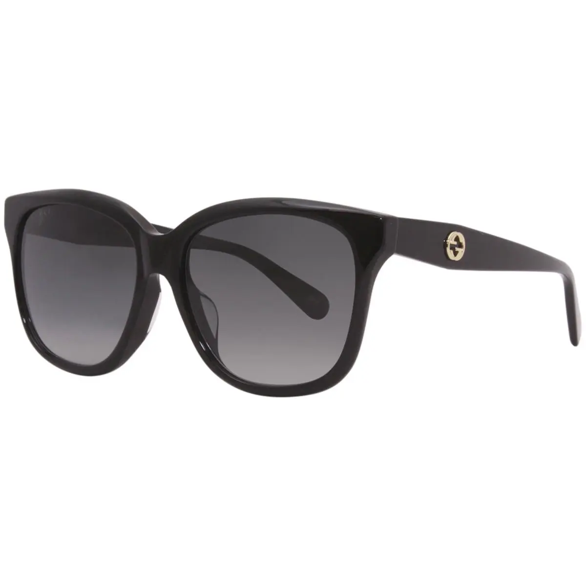 GG0800SA 001 Sunglasses Women`s Black/grey Gradient Lenses Square 56mm by Gucci