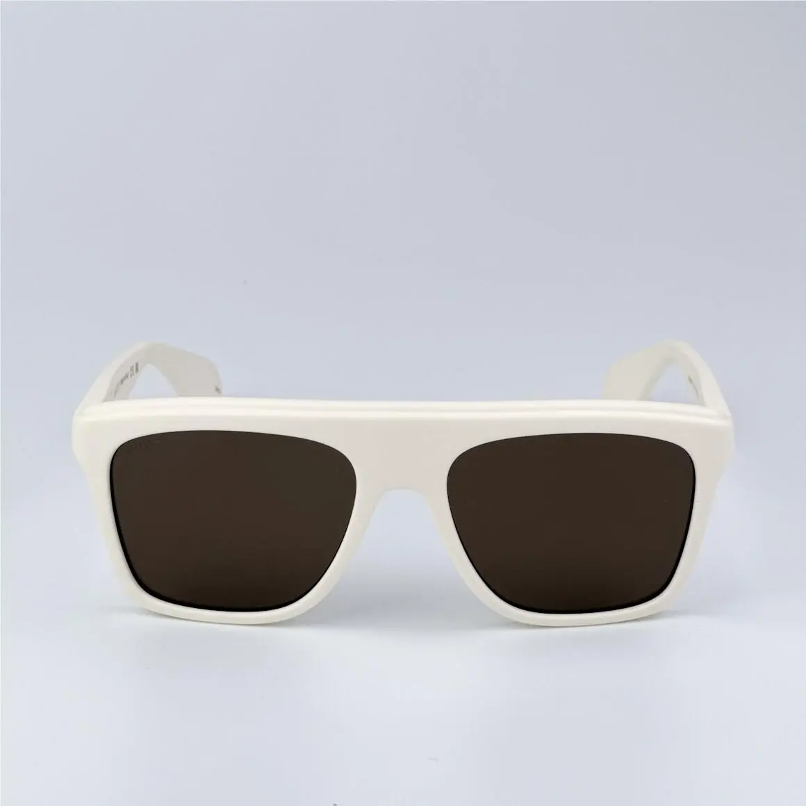 Gucci Men Sunglasses Matte White Brown Pilot GG1570S 003