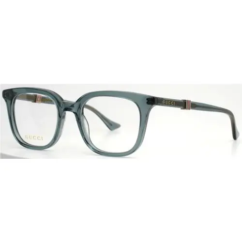 Gucci GG1497O 003 Transparent Green Mens Square Eyeglasses 50-20-145 B:42