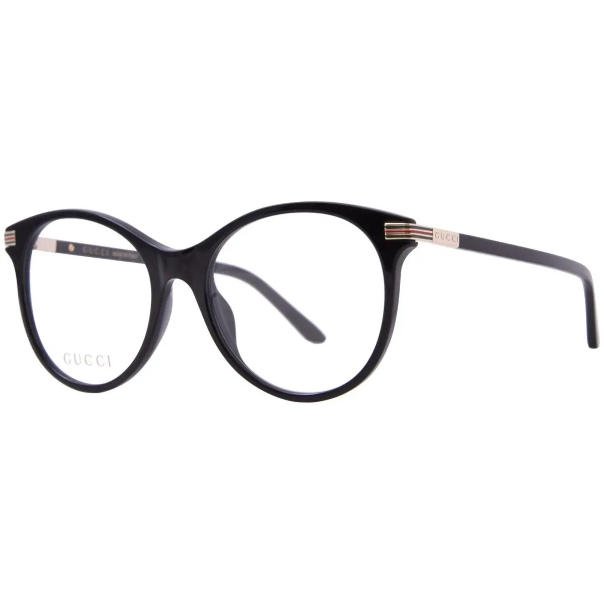 Gucci GG1450O 001 Eyeglasses Frame Women`s Black Full Rim Cat Eye 53mm