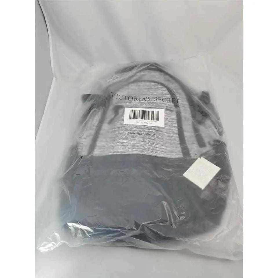 Victoria Secret Pink Collegiate Backpack 17`` Laptop Pocket Multi Colors Grey & Black by Victoria's Secret