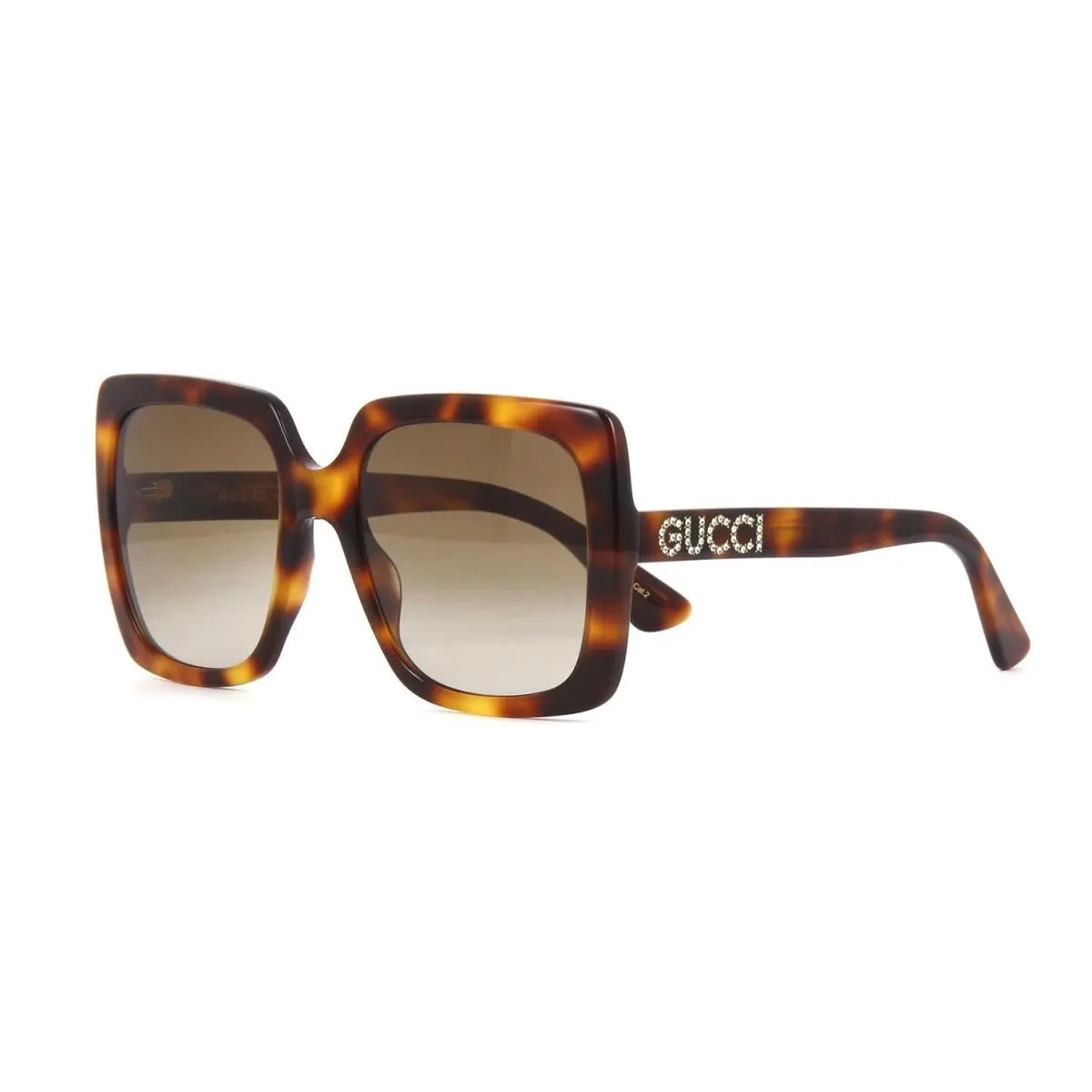 GG0418S Havana/brown Shaded 003 VJ Sunglasses by Gucci