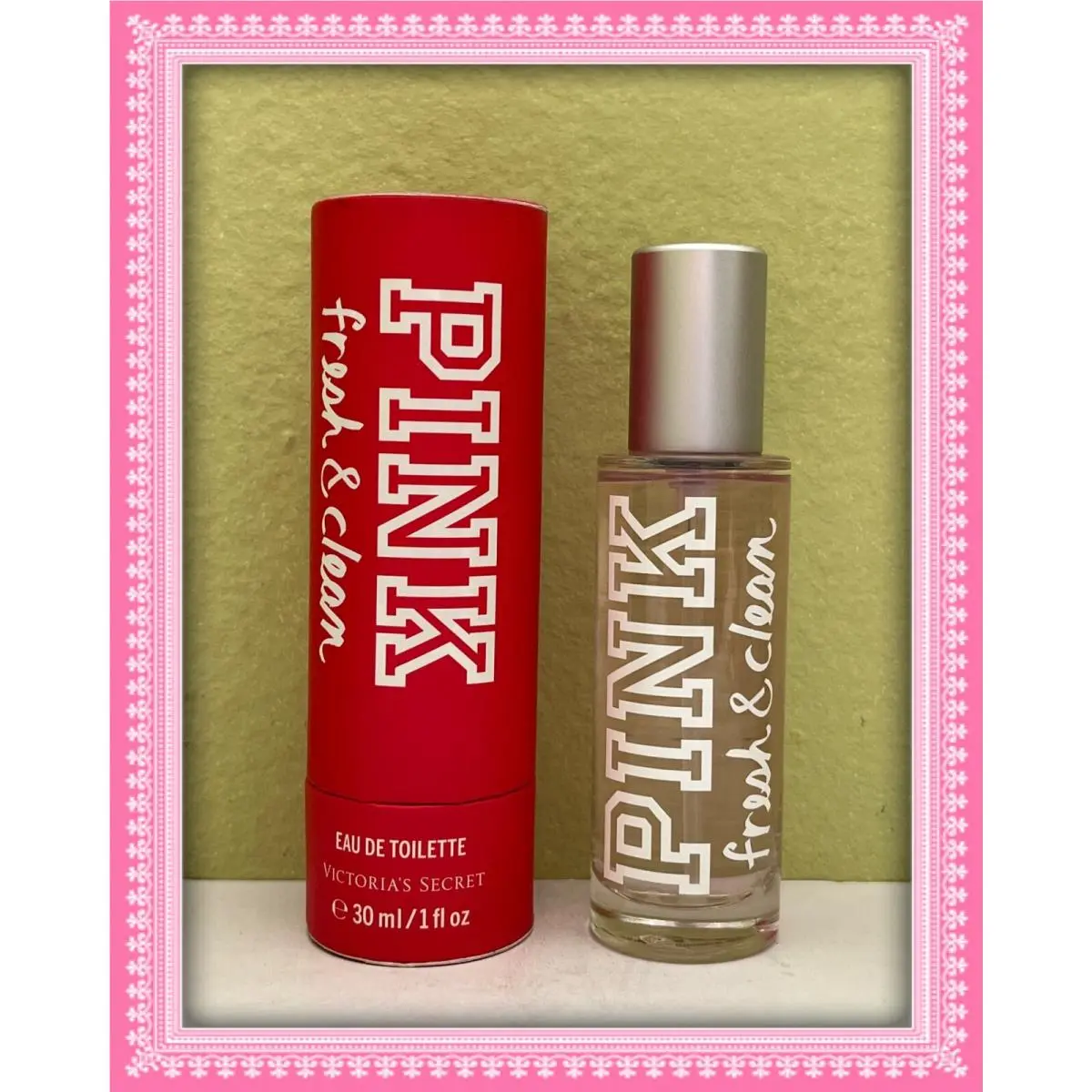 1 Victoria`s Secret Pink Eau de Toilette Edt Spray 1oz/30ml Rare u Pick Fresh & Clean by Victoria's Secret
