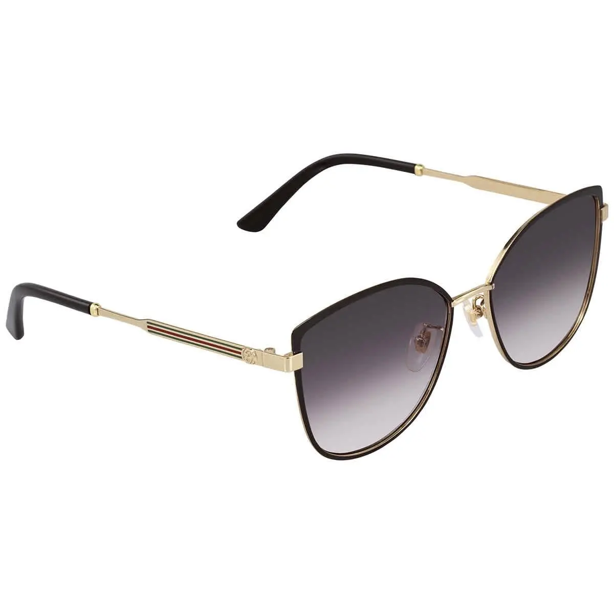 Gucci Grey Gradient Cat Eye Ladies Sunglasses GG0589SK 001 57 GG0589SK 001 57