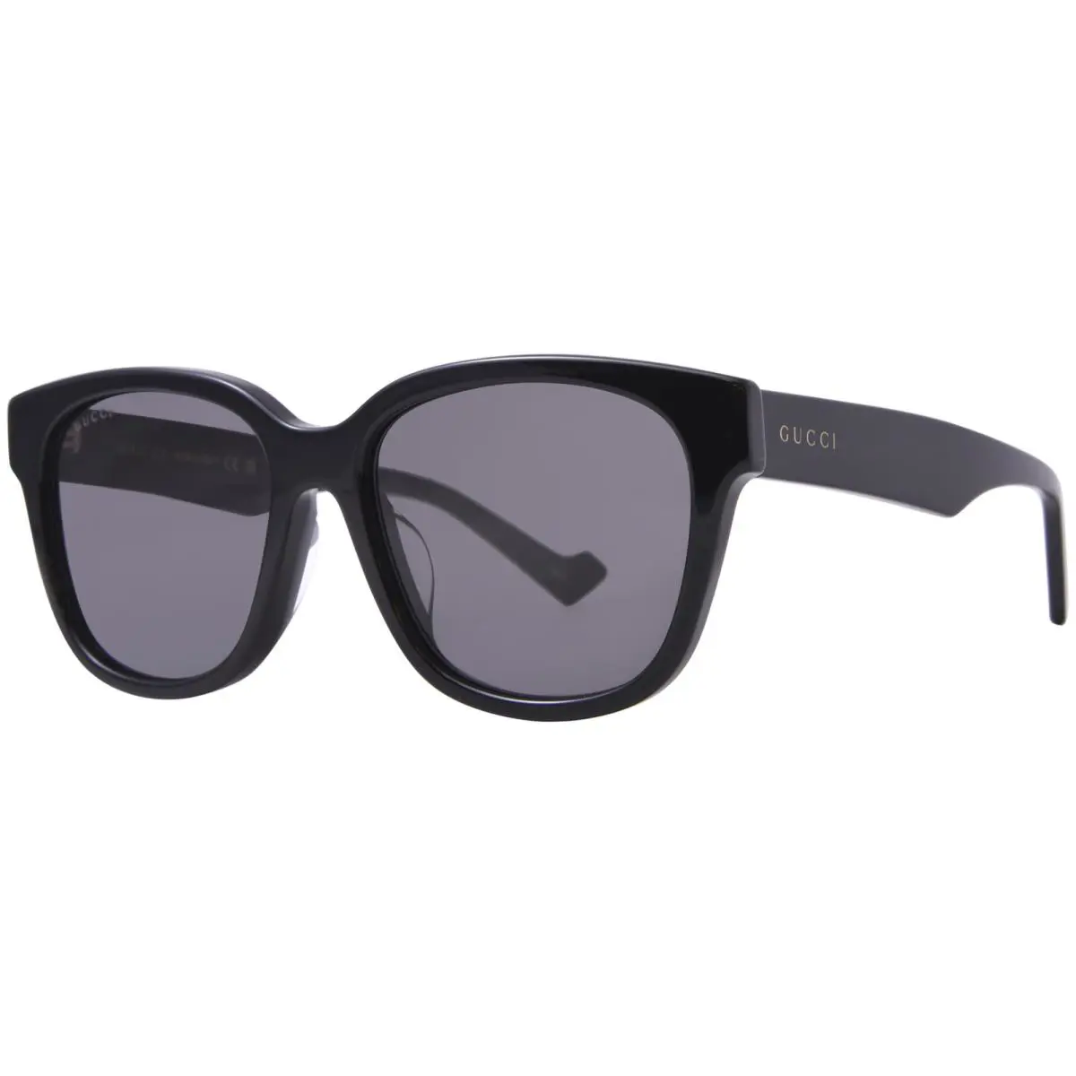 Gucci GG1430SK 001 Sunglasses Men`s Black/grey Rectangle Shape 57mm