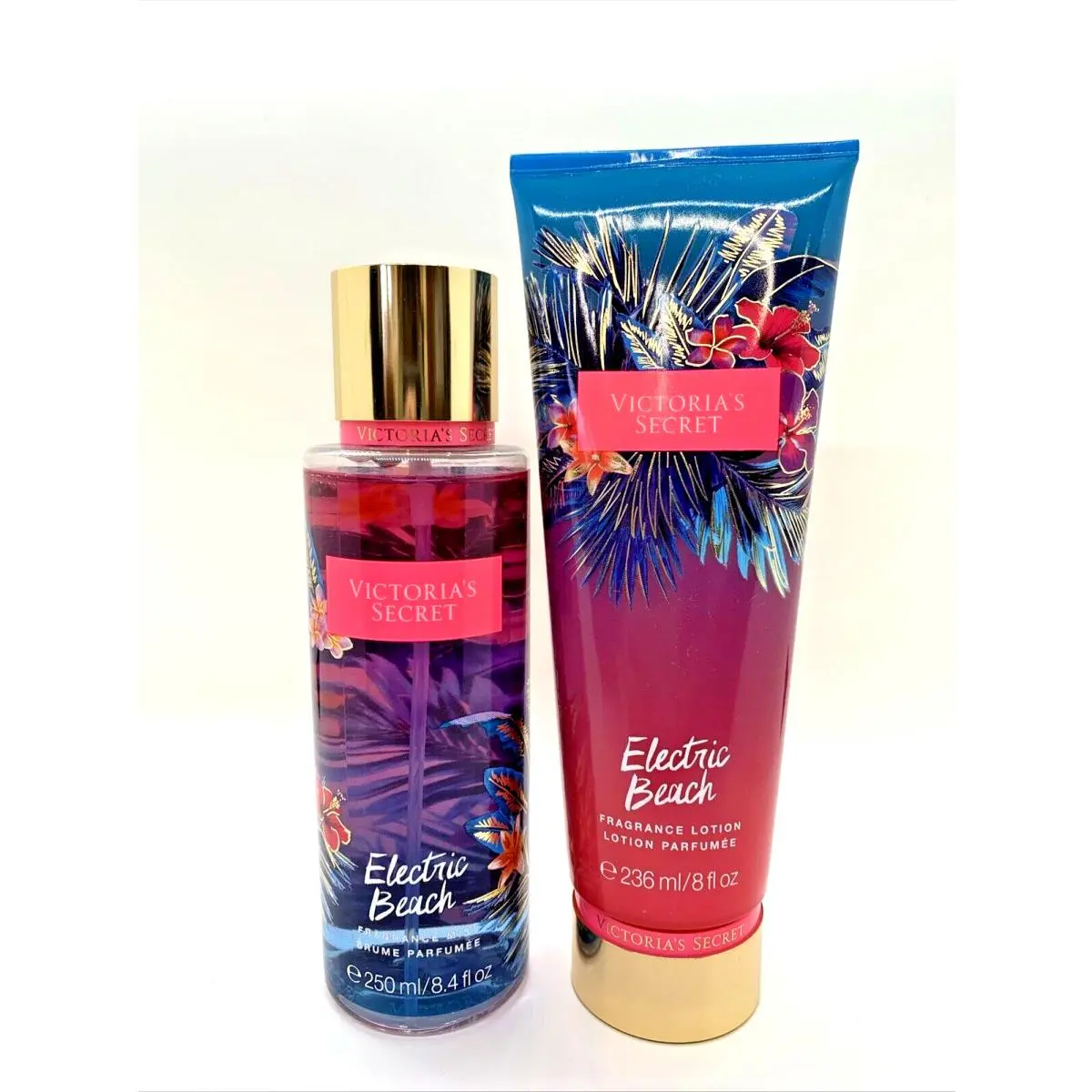 Victoria`s Secret Electric Beach Mist Lotion Set Clementine Citrus Sugar