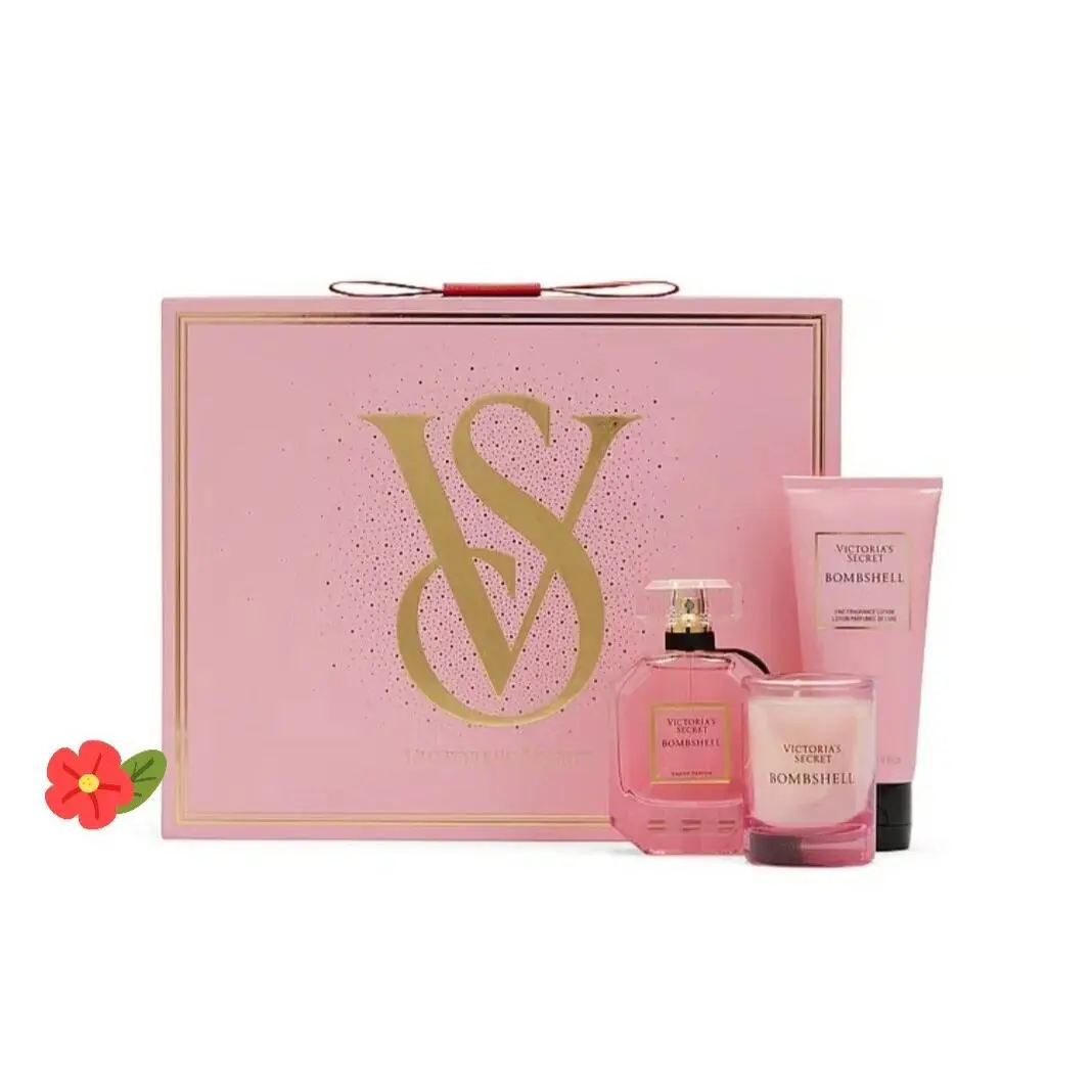 Victoria`s Secret 2023 Bombshell Luxe Fragrance Gift Set Perfume Candle Lotio N by Victoria's Secret