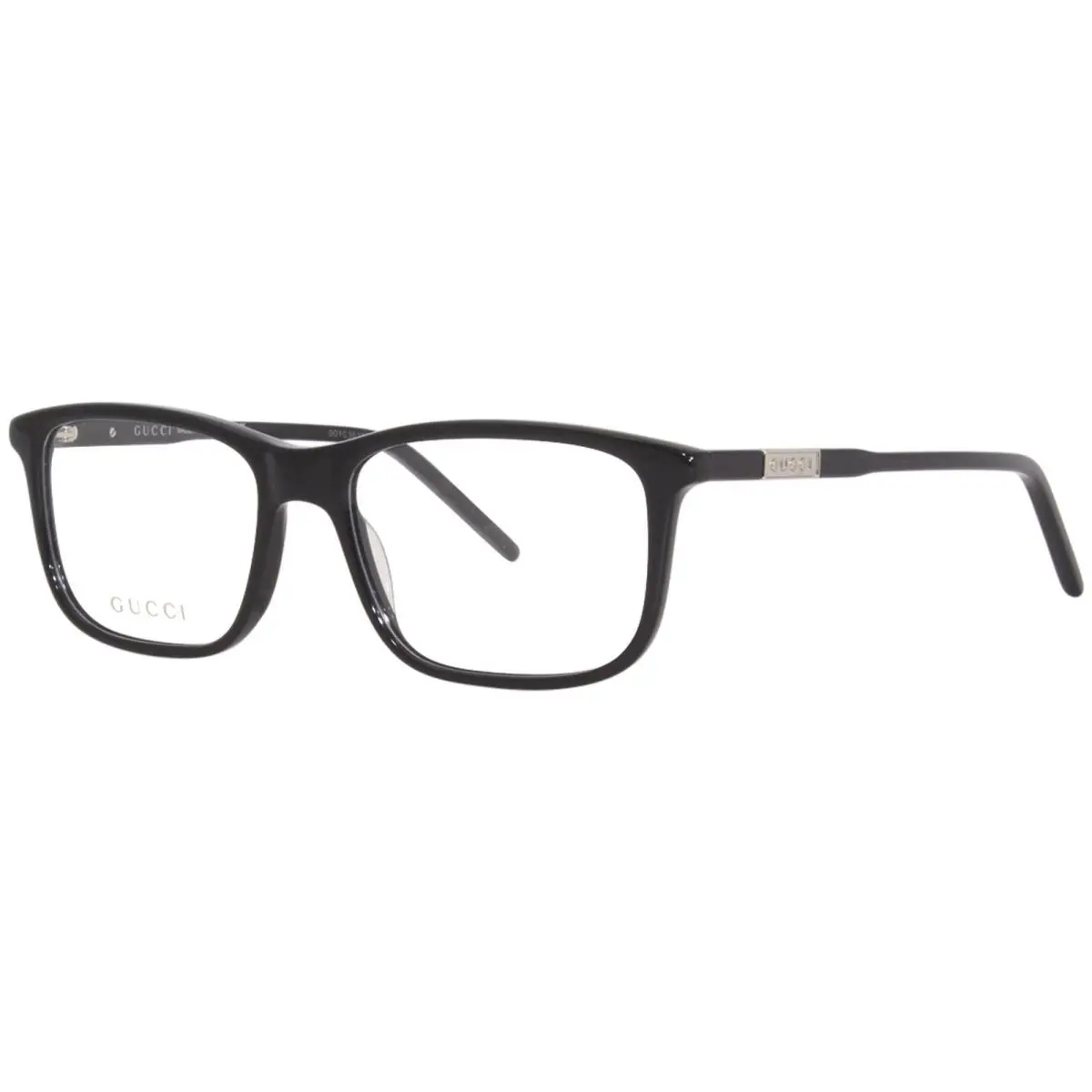 Gucci GG1159O 001 Eyeglasses Frame Men`s Black Full Rim Rectangle Shape 56mm