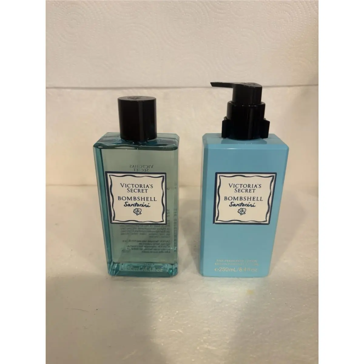 Victoria`s Secret Bombshell Santorini Fine Fragrance Mist Body Lotion Set