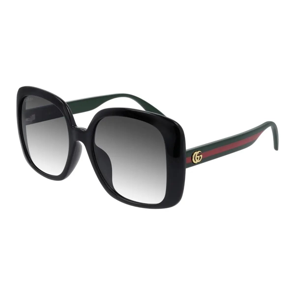GG0714SA 001 Women`s Designer Black/grey Green Sunglasses 56mm by Gucci