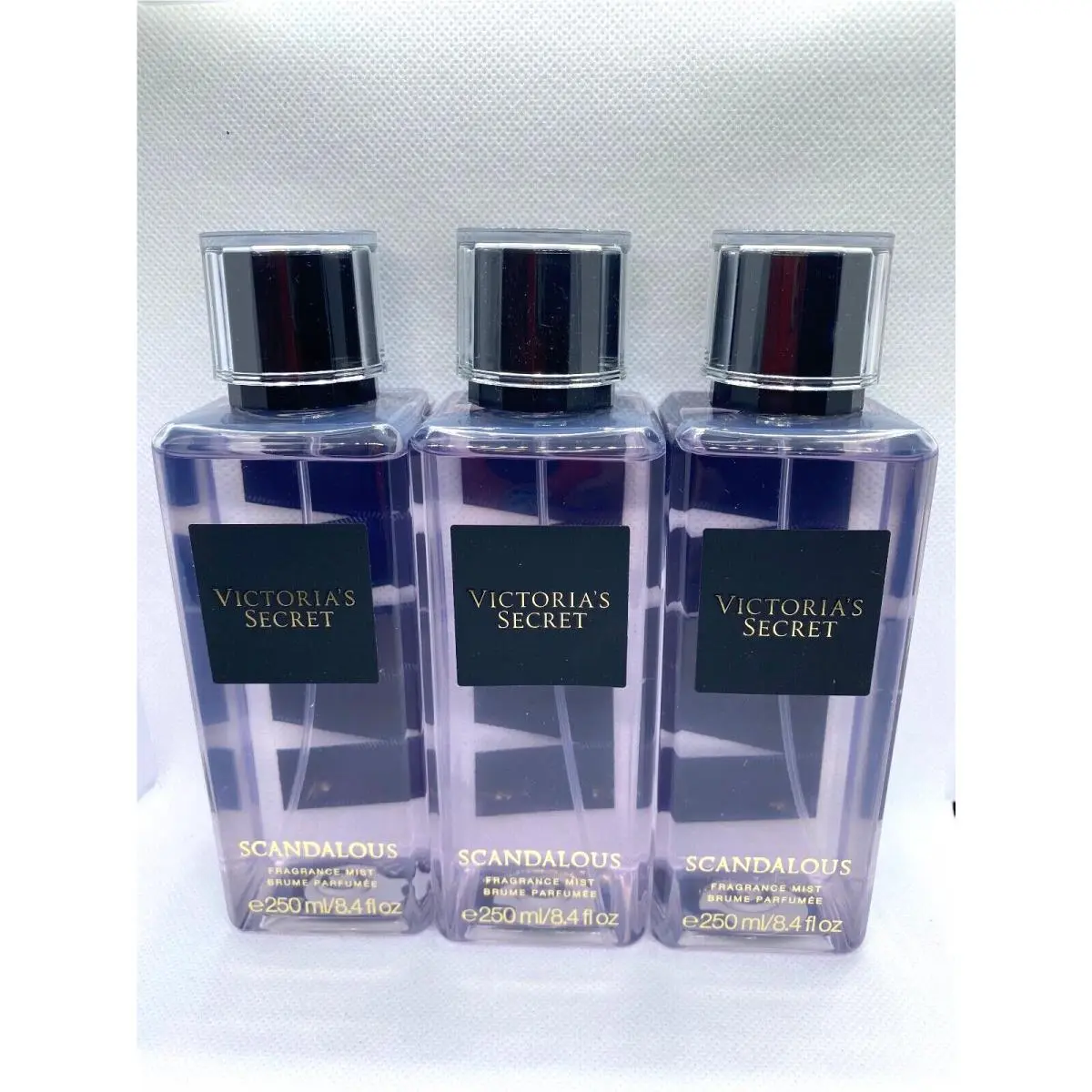 Victoria`s Secret Scandalous Fragrance Body Mist 8.4fl oz Set of 3
