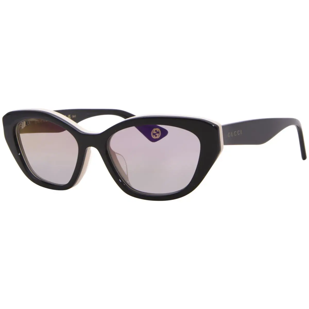 Gucci Women Sunglasses Burgundy Fuchsia Red Mirrored Cat Eye GG1638S 003 - Frame: Burgundy Fuchsia, Lens: Red