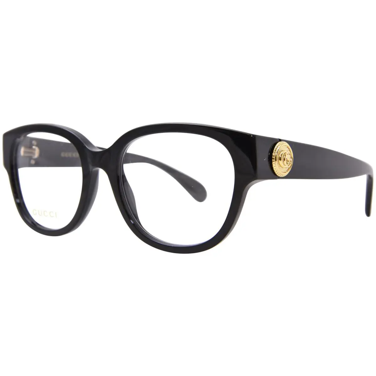 Gucci GG1411O 005 Eyeglasses Women`s Havana/gold Full Rim Square Shape 53mm