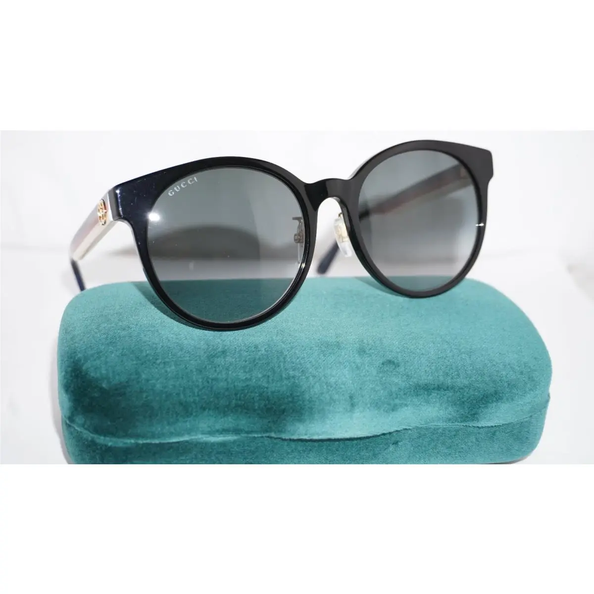 Gucci Sunglasses Black Multicolor Grey GG0416SK 001 55 20 145