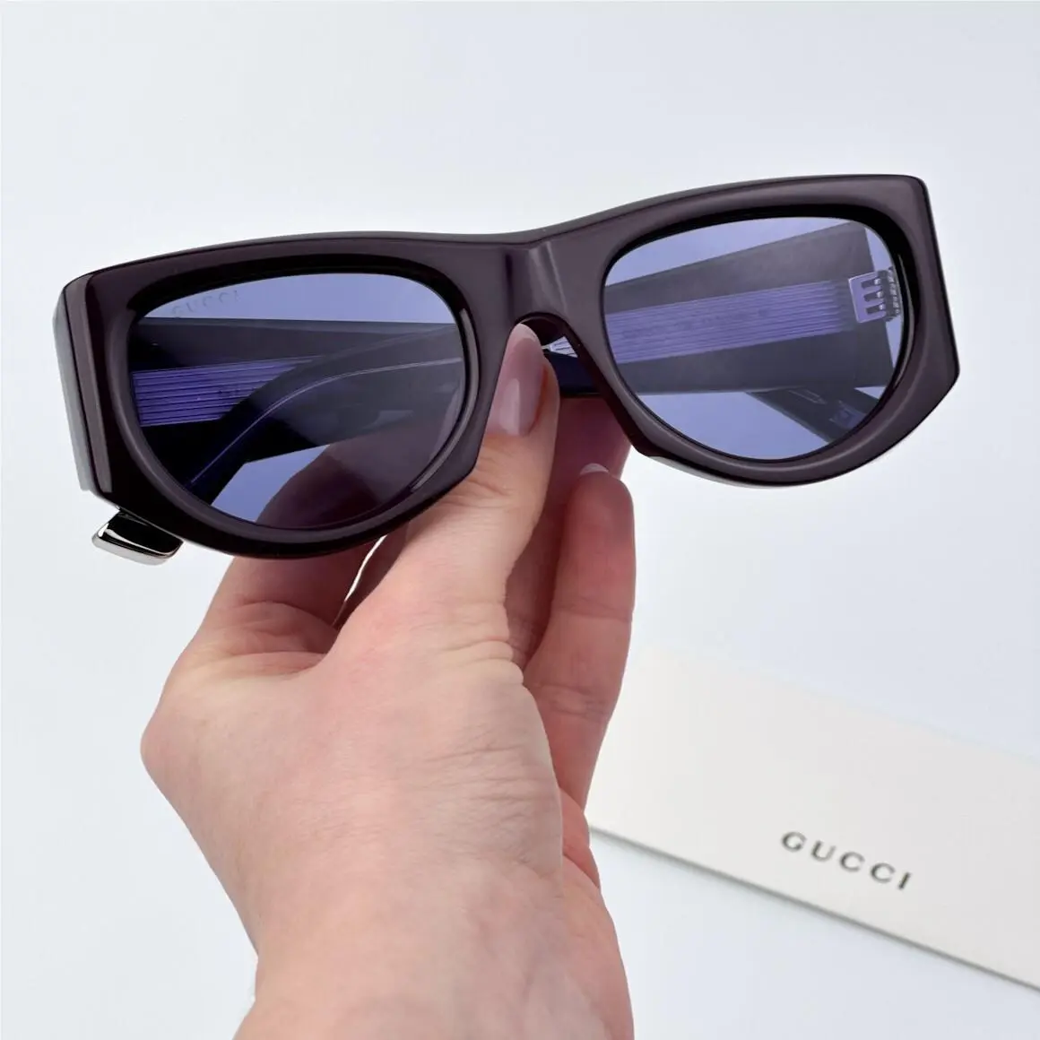 Gucci Women Sunglasses Violet Rectangular GG1917S 010
