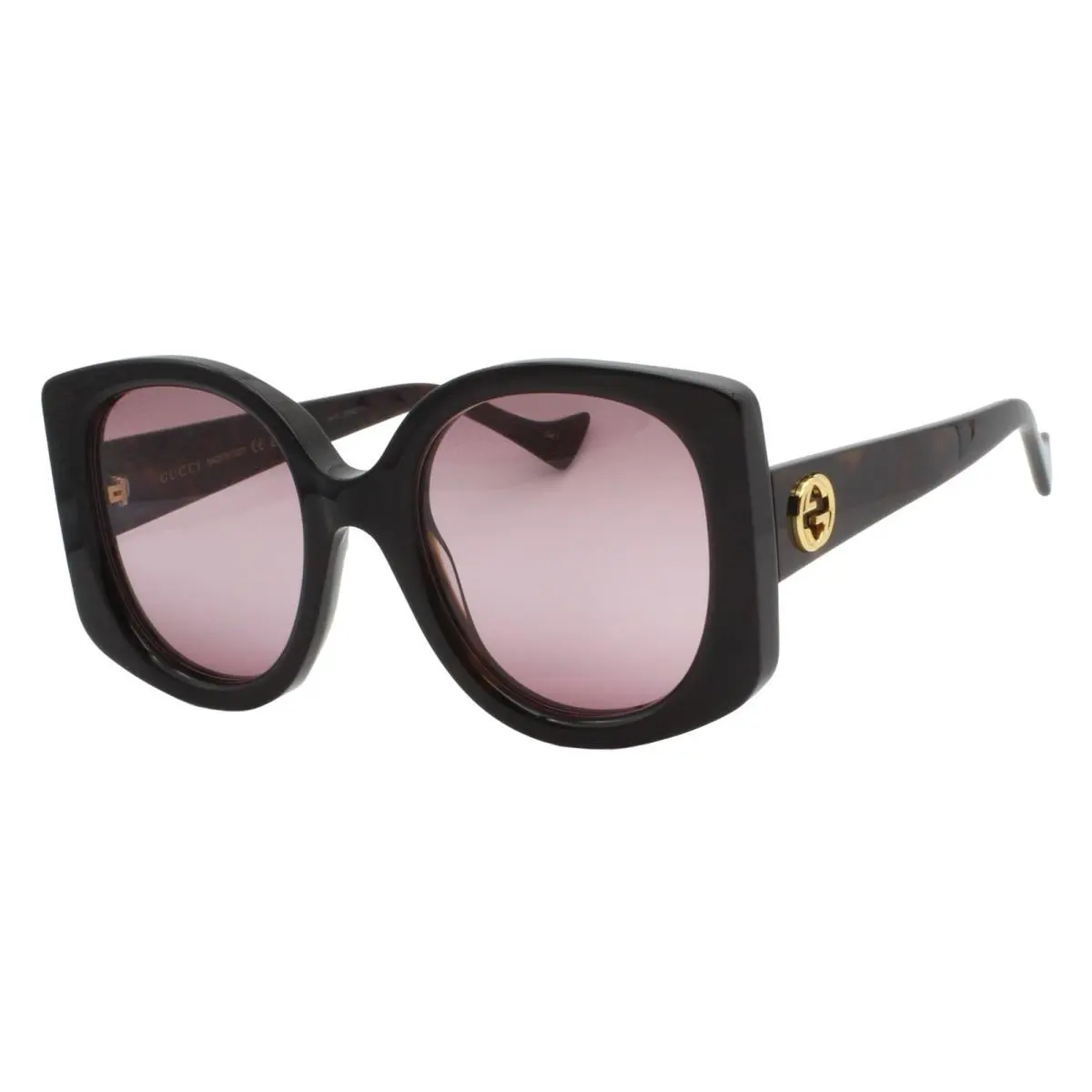 Gucci GG1257S 003 Tortoise Red Gradient Women`s Sunglasses 53-22 145 W/case