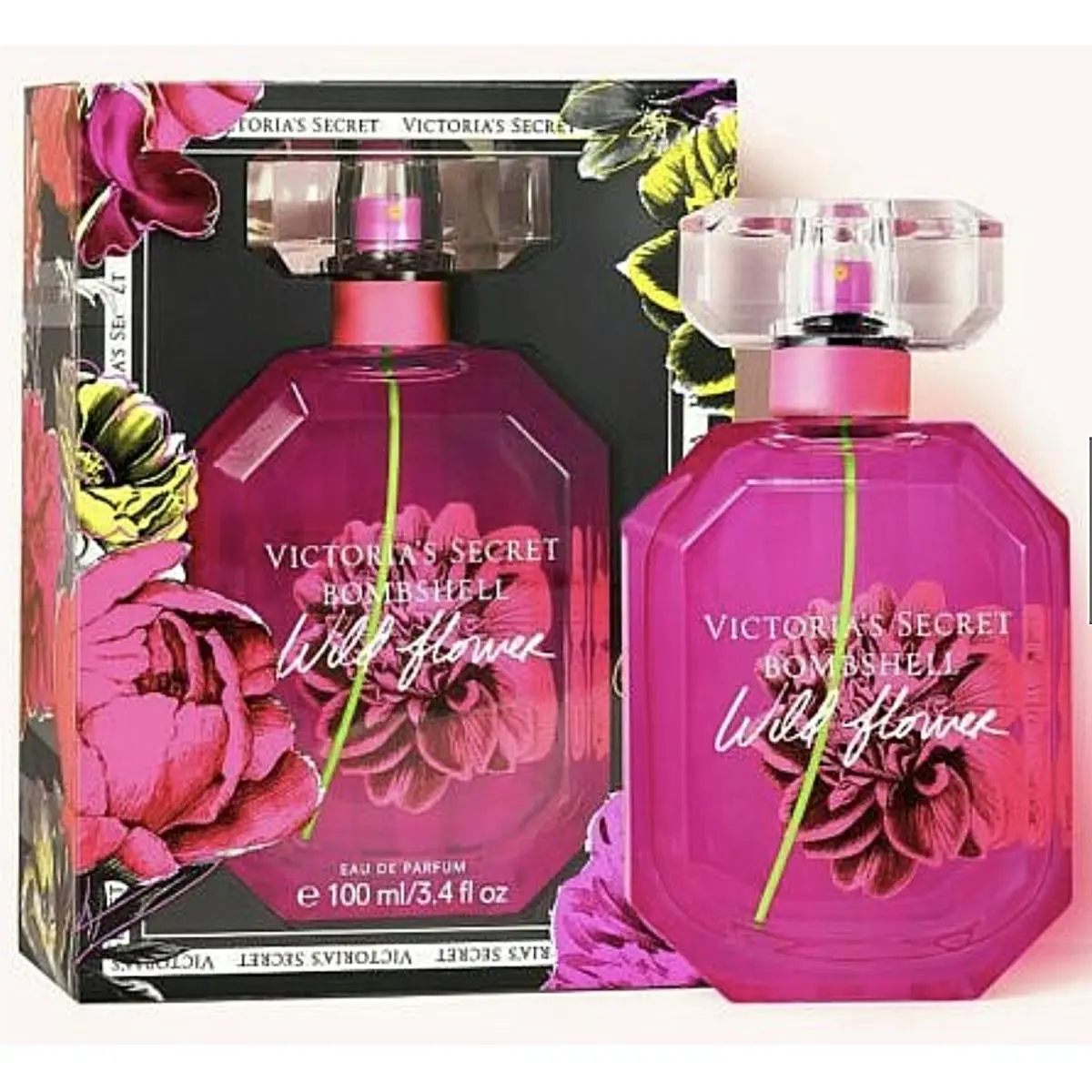 Victoria`s Secret Bombshell Wild Flower Eau Perfum 3.4 oz 100 ml Box by Victoria's Secret
