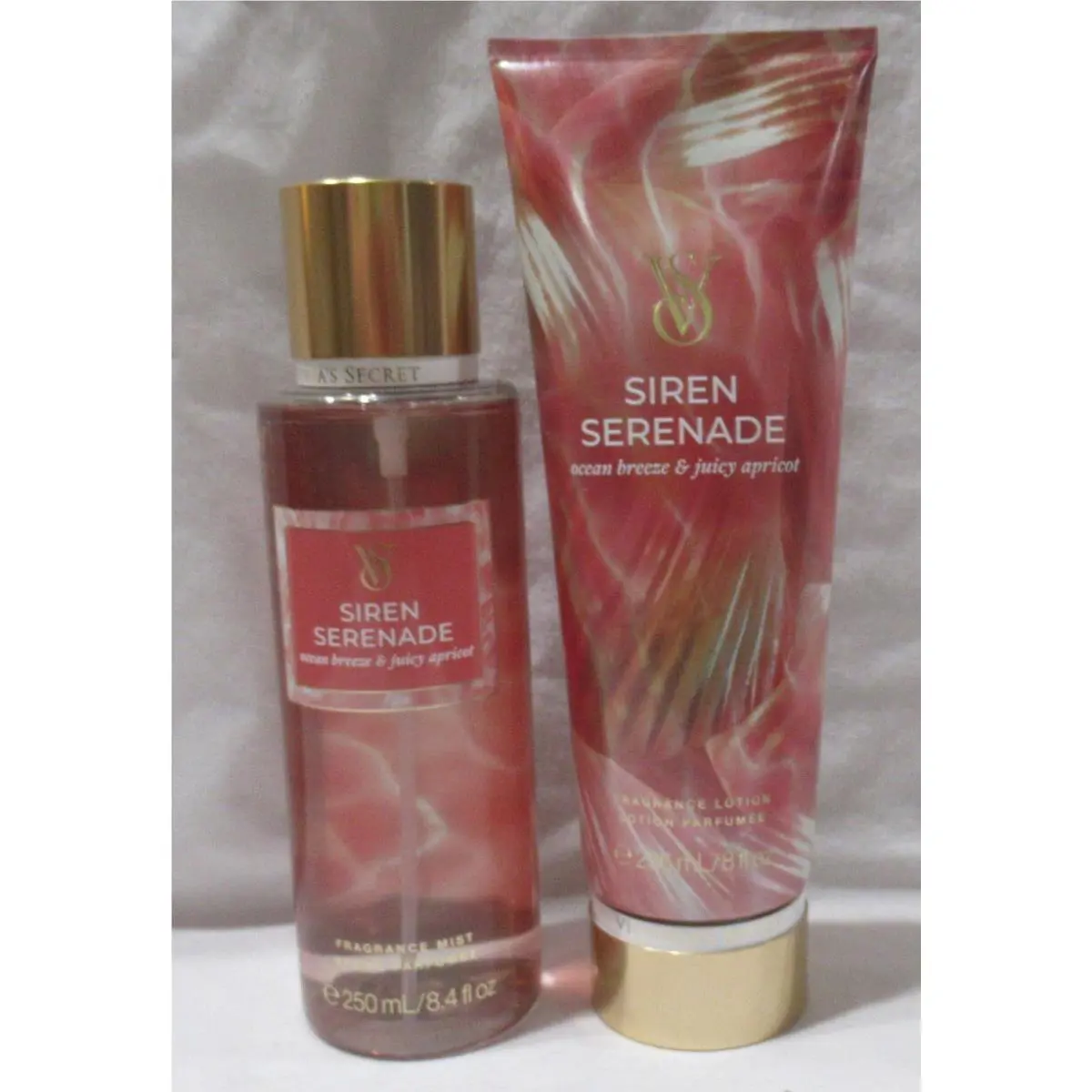 Victoria`s Secret Fragrance Mist Lotion Set Lot of 2 Siren Serenade