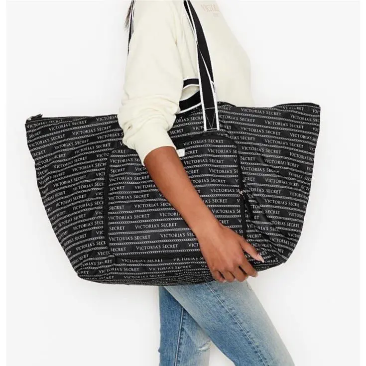 Victoria’s Secret Packable Tote Bag Travel Overnight Carry-on Flight Luggage VS