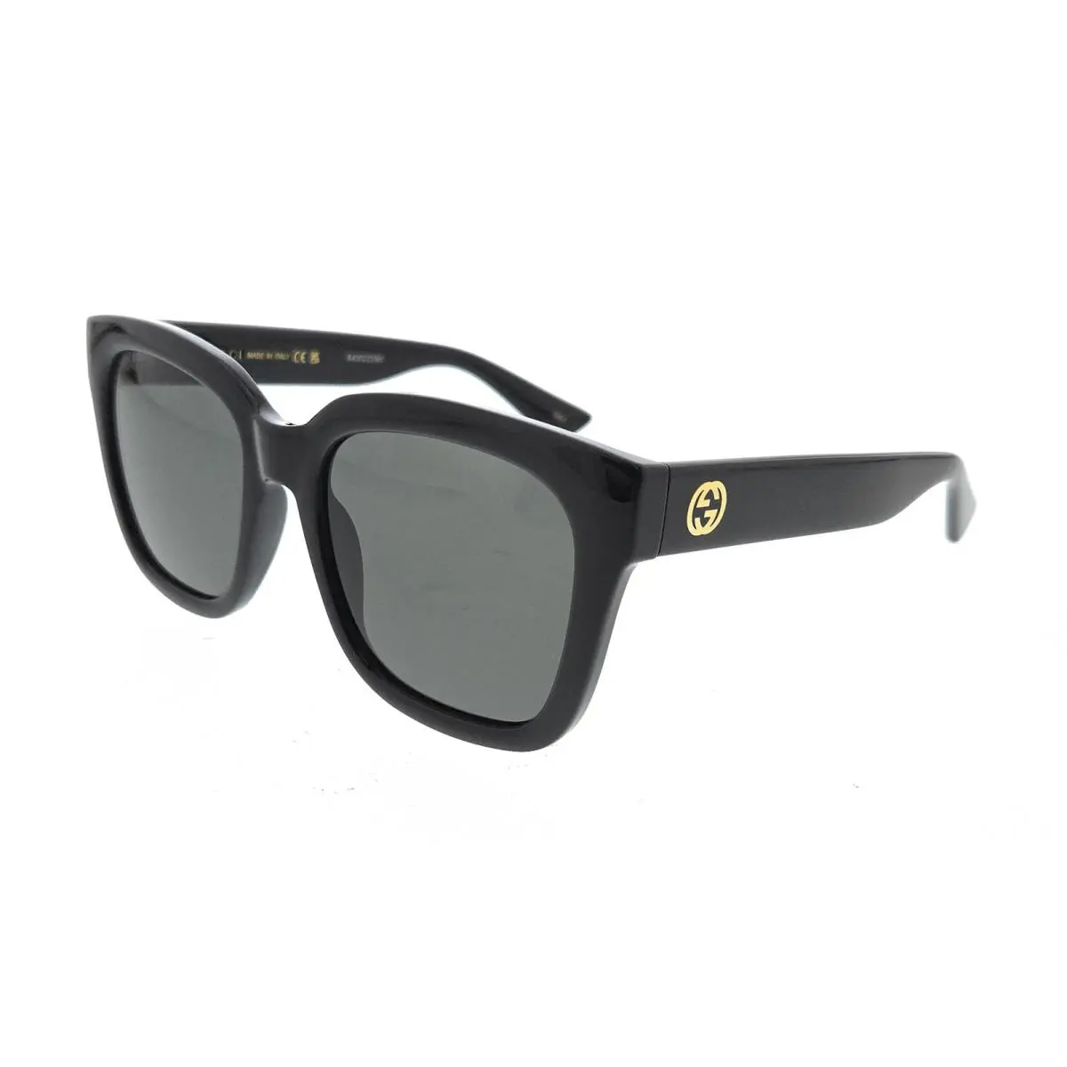 Gucci GG1338S-001 Black Smoke Square Sunglasses