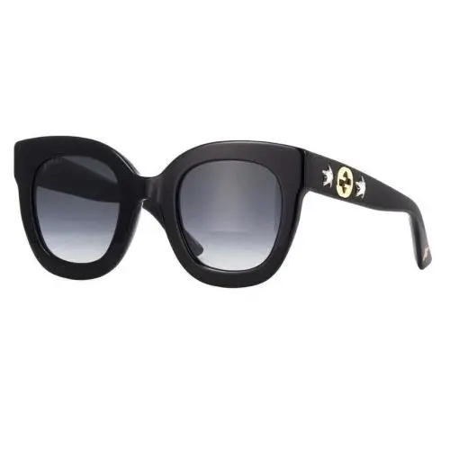 Gucci GG 0208S 001 Black/grey Gradient Women`s Oversized Sunglasses 51mm