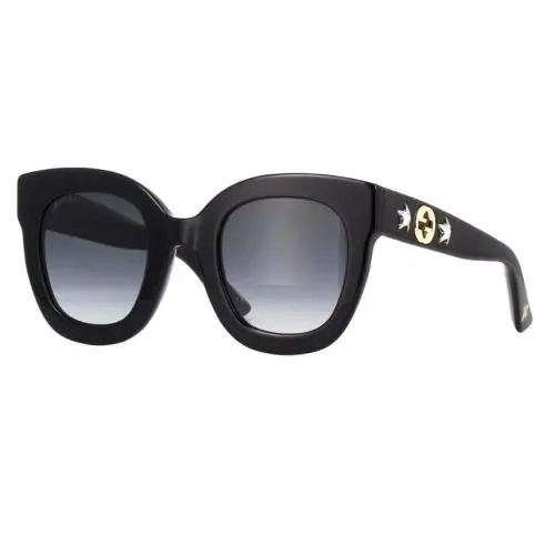 Gucci GG0208S 001 Black/grey Gradient Square Women`s Sunglasses