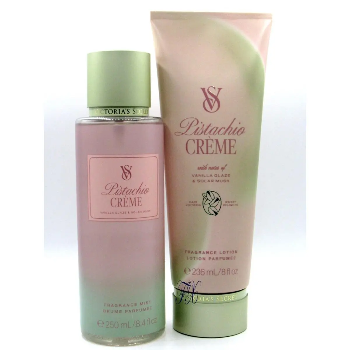Victoria`s Secret Pistachio Creme Fragrance Mist Body Lotion Set