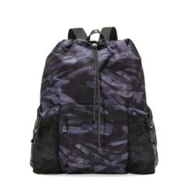 Victoria`s Secret Backpack Shoulderbag Cinch-top Black Purple Zebra