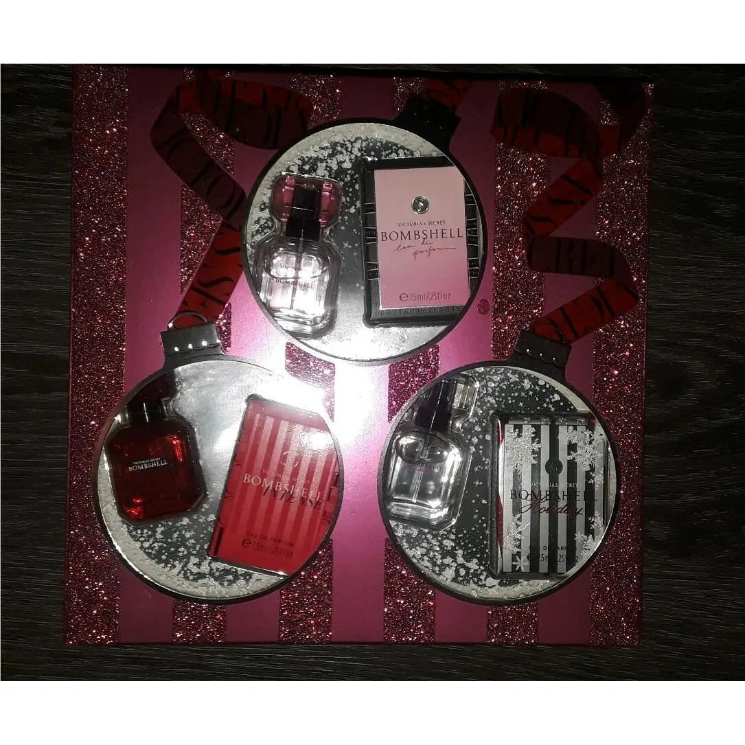 Victoria`s Secret VS Bombshell Trio Perfume Goft Set Eau DE Perfume 7.5 ml Each