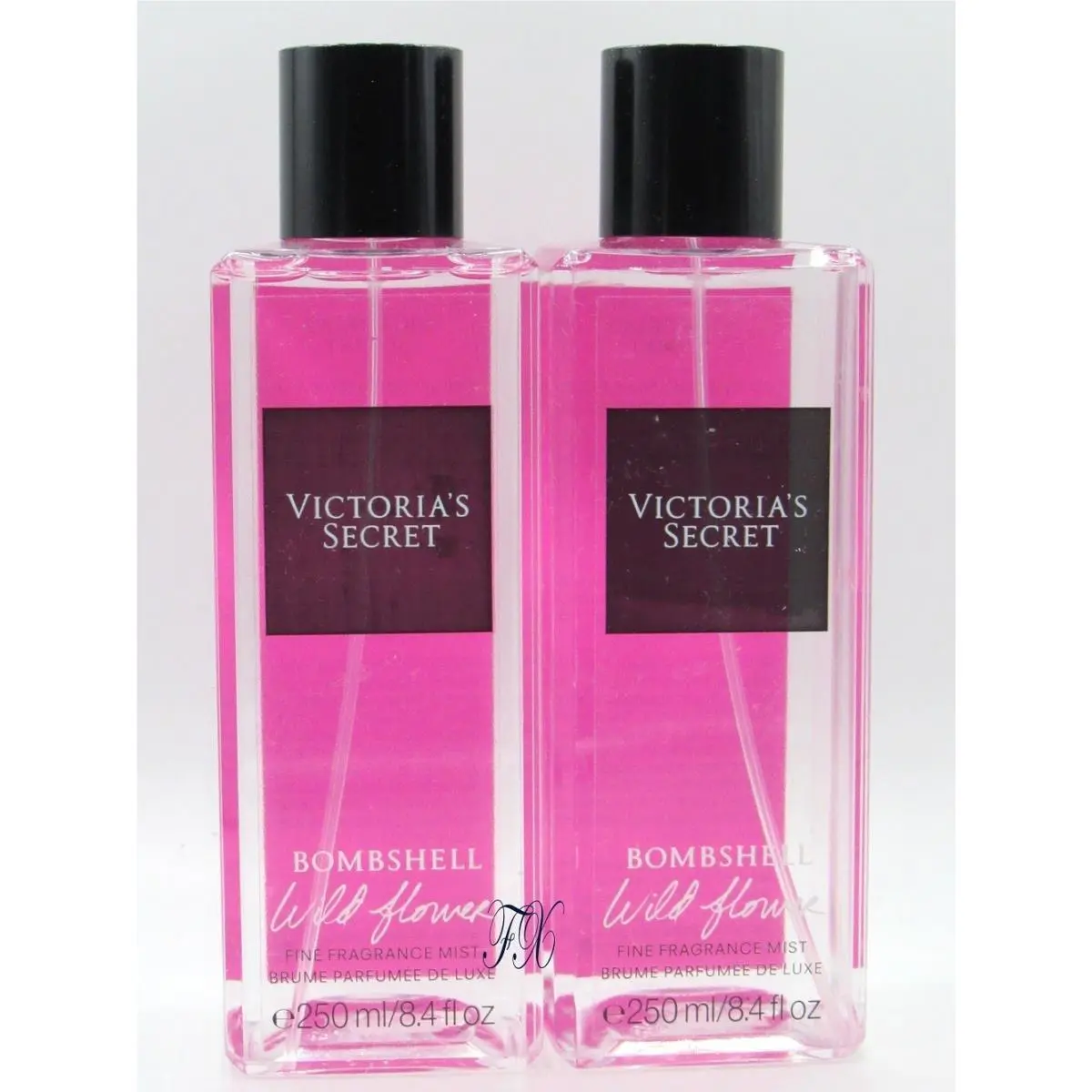 Victoria`s Secret Wild Flower Fragrance Mist Spray 8.4 OZ Lot OF 2 Pcs