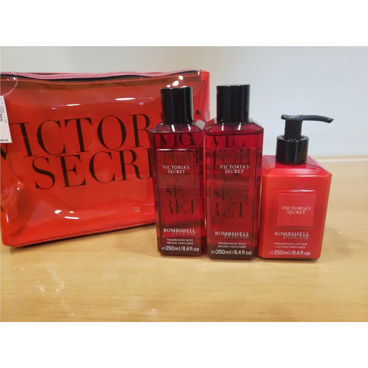 Victoria`s Secret Bombshell Intense Fragrance Lotion and 2 Mist 8.4 Fl.oz