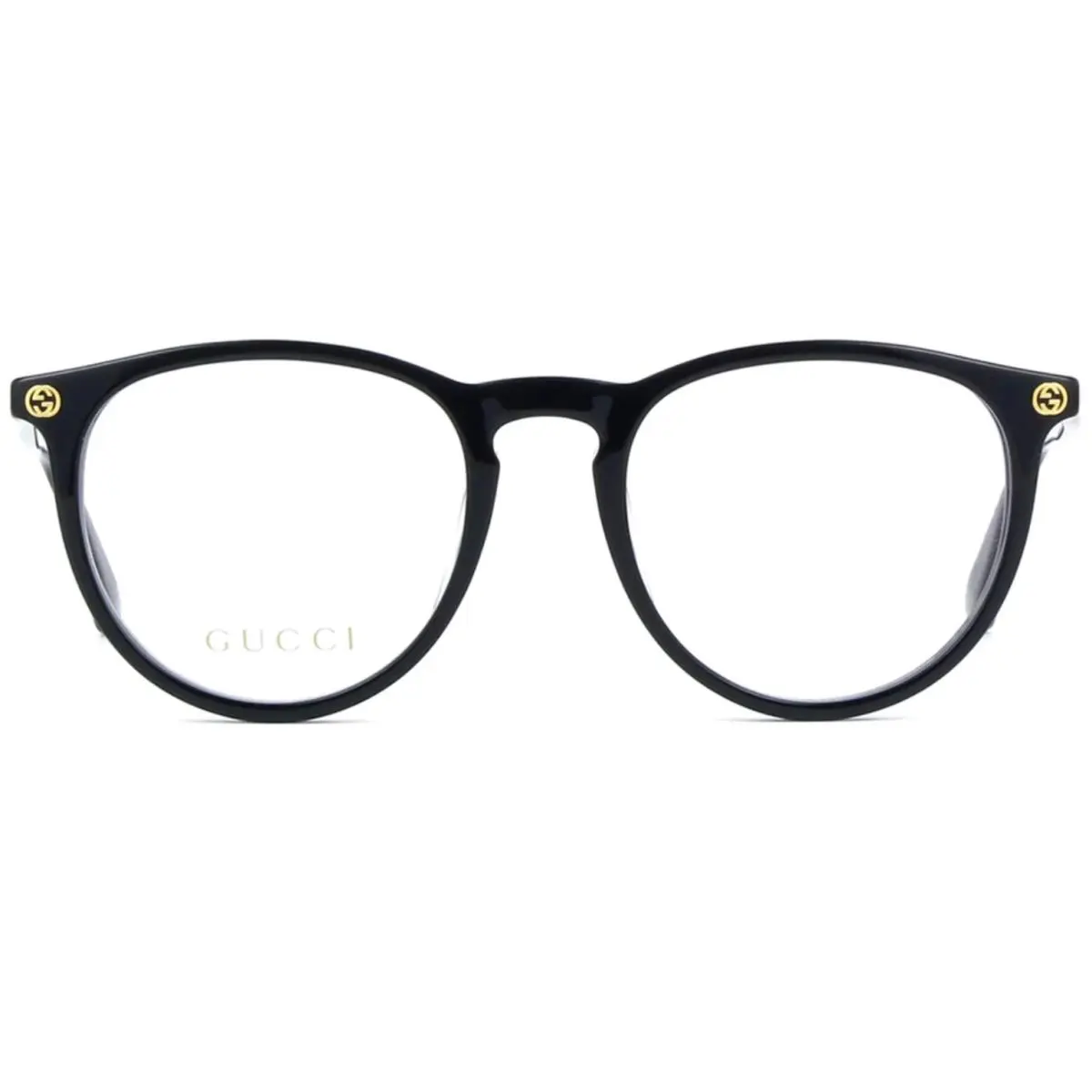 Gucci GG0027O 001 50mm Black Pantos Eyeglasses Frames Italy Unisex